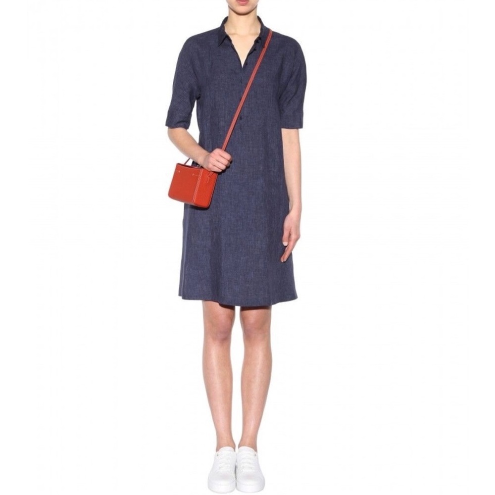 Loro Piana Blue half button down dress